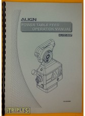Align Power Feed. Operation Manual. AL/CE-500P.