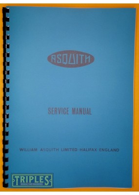 Asquith Tru-Speed No.3 Radial Drilling Machine. Instructions For Use.