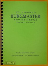 Burgmaster No.2 Model A Turret Drill. Service Manual. (Second Edition)