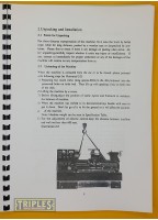 C6251A C6256A Precision Center Lathe Instruction Manual and Parts List.