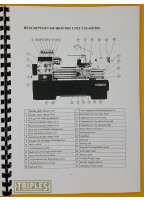 Charles Machine Industrial. CH-430 CH-500 Lathe Instruction Manual and Parts List.