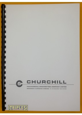 Churchill Model DCH Crankshaft Grinding Machine. Maintenance and Operating Instructions.