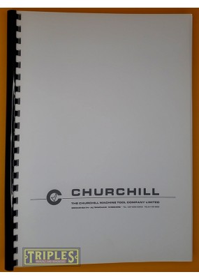 Churchill Models F - FA & FB Heavy Plain Grinding Machines. Maintenance Operating Instructions and Parts List.