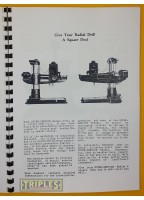 Cincinnati-Bickford Radial Drill Machine with 11, 13, 15, 17 or 19" Diameter Column. General Instruction and Parts Manual.