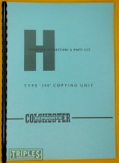 Colchester Hepworth Type 300 Copying Unit Operating Instructions and Parts List. Colchester Hepworth Type 300 Copying Unit Operating Instructions and Parts List.