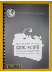 Colchester Student (Round Head) 6" High Speed Safety Lathe. Instruction and Spare Parts Manual. Colchester Student (Round Head) 6" High Speed Safety Lathe. Instruction and Spare Parts Manual.