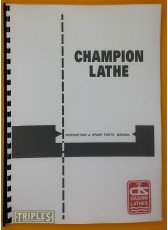 Dashin Champion Lathe 750/1250. Instructions and Parts Manual. Dashin Champion Lathe 750/1250. Instructions and Parts Manual.