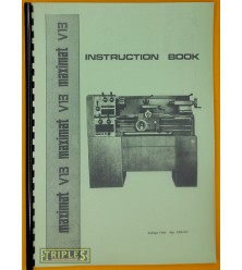 Emco Maximat V13 Lathe Instruction Book.