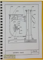 Erlo TCA-50 Drilling Machine Operators Manual and Instruction Book.
