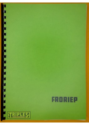 Froriep KE 16 Super Vertical Turret Lathe Operation Manual.