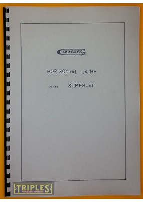 Gurutzpe Super-AT Horizontal Lathe Manual.