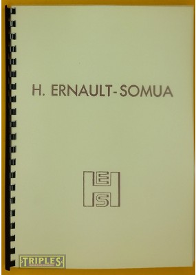 H. Ernault Somua Z1C, ZHV1 Milling Machines Installation, Running and Maintenance Manual.