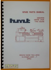 HMT Centre Lathe Type H22/H26 Spare Parts Manual. (Parts Manual Only) 