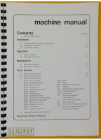 Harrison AA 13" Swing, Variable Speed Lathe. Machine Manual.