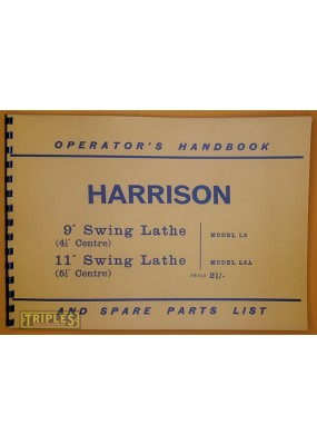 Harrison L5 Mk.2 - L5A Operators Handbook and Spare Parts List.