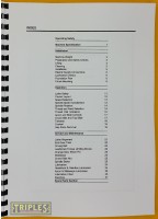 Harrison V350 Variable Speed Centre Lathe Operating Manual.