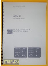 Heidenhain VRZ 714,754,756,757 Digital Readout DRO Operating Instructions. Heidenhain VRZ 714,754,756,757 Digital Readout DRO Operating Instructions.