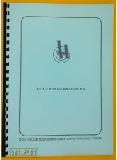 Heller Production Milling Machine PFV 110/I Instruction Manual.