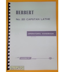 Herbert No. 2D Capstan Lathe Operators Handbook. Herbert No. 2D Capstan Lathe Operators Handbook.