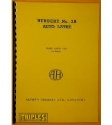 Herbert No, 3A Auto Lathe. Spare Parts List. Herbert No, 3A Auto Lathe. Spare Parts List.