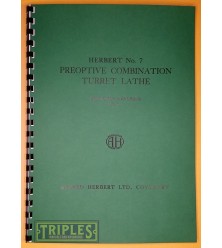Herbert No.7 Preoptive Combination Turret Lathe Operators Handbook. Herbert No.7 Preoptive Combination Turret Lathe Operators Handbook.