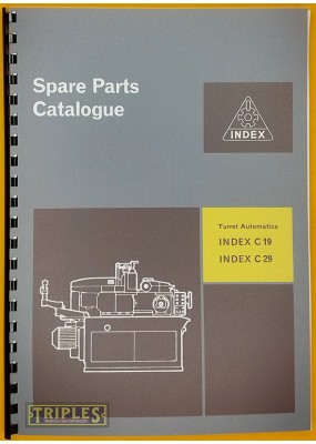 Index C19-C29 Turret Automatics. Spare Parts Catalogue.