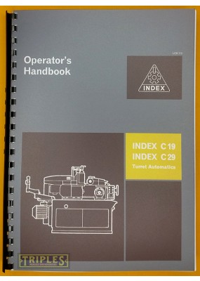 Index C19 C29 Turret Automatics Operators Handbook.