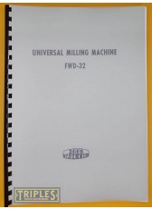 Jafo Jarocin FWD-32 Universal Milling Machine Technical Description and Servicing Manual.