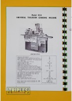 Jones and Shipman Model 1014 8"x24" Universal Toolroom Grinding Machine Instructions.