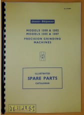 Jones and Shipman Models 1300-1302-1305-1307 Precision Grinding Machines Illustrated Parts Catalogue. 
