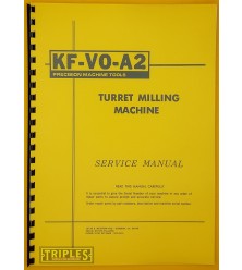 Kao Feng KF-VO-A2 Turret Milling Machine. Service Manual.
