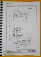 Kasto EBS 320AU-400AU Saws. Operating Manual and Parts Lists.