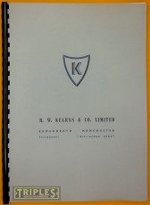 Kearns No. 2 and 3 Horizontal Boring and Facing Machine. Operator's Handbook. Kearns No. 2 and 3 Horizontal Boring and Facing Machine. Operator's Handbook.