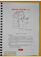 Macson 8½ Inch Centre, Geared Head Lathe Operators Instruction Book.