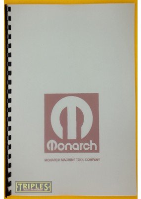 Monarch Model EE Sensitive Precision Toolmakers Lathe. Operator Manual. (1965) 