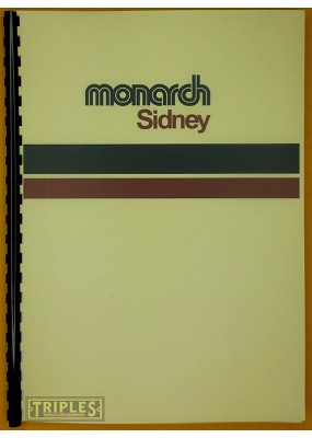 Monarch 10" EE Toolmakers and Manufacturing Lathe. Operator Manual. (1978)