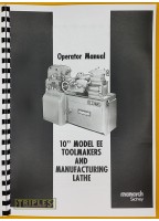 Monarch 10" EE Toolmakers and Manufacturing Lathe. Operator Manual. (1978)