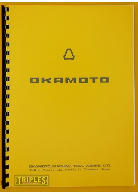 Okamoto Hydraulic Internal Grinding Machine IGM-1D Operating Instructions.