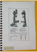 Pollard "Corona" 15" Drilling Machines. Installation, Maintenance and Parts List.