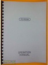 Poreba Model HDE-125 Double Housing Planer. Operation Manual.