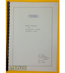 Poreba TR 100/135 B1, TPK 80/90, TPK 80/90A, TPL 90. Instruction Manual.