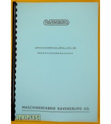 Ravensburg S300-S350 Slotting Machine Operating Manual. (German)