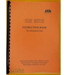 Shenyang CW80, CW110, CW100Q, Series Lathes Instruction Book.