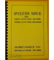 Shenyang SK14: SK360, SK14A: SK360A Lathe Operation Manual.