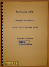 South Bend 10" 13" 14½" and 16/24" Lathes Maintenance and Parts List.