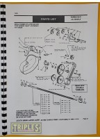 South Bend 10" 13" 14½" and 16/24" Lathes Maintenance and Parts List.