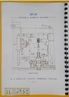 Sykes HV14 Universal Hobbing Machine Operators Handbook.