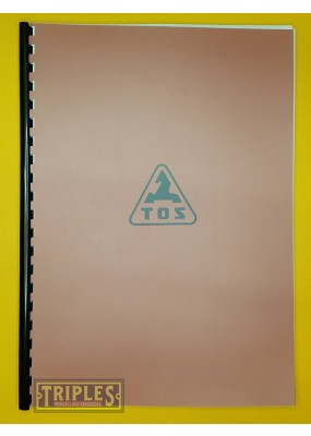 TOS FA4U FA4V FA4A Milling Machine Parts and General Arrangement Diagrams. (Diagrams Only)