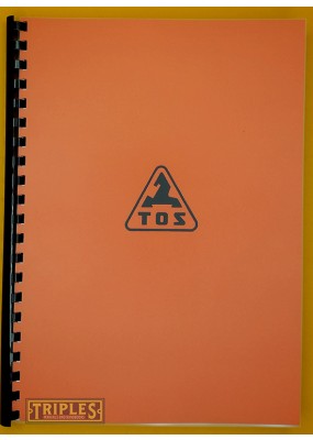 TOS Model H 80. Operating Instructions for Horizontal Boring and Milling Machine.