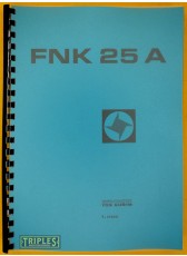 TOS Kurim FNK 25 A Milling Machine. Maintenance Instructions.